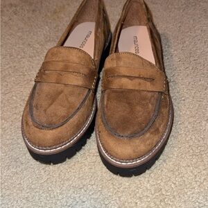 Maurices Tan Suede Loafers